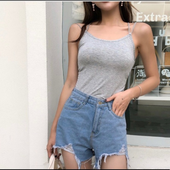 Tank top Strappy back open womens sexy padded - Picture 2 of 5